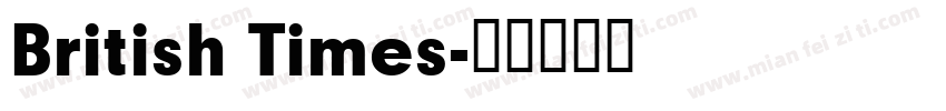 British Times字体转换